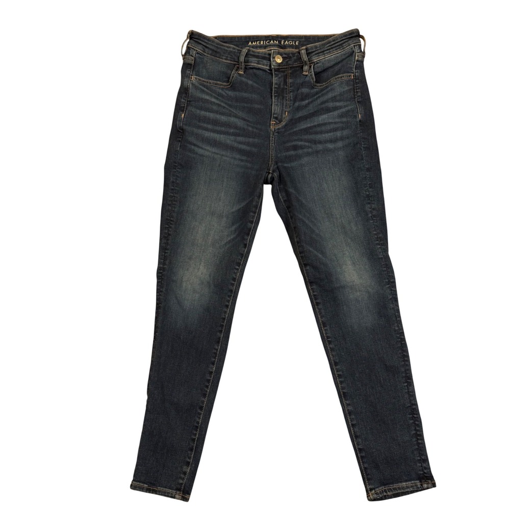 American Eagle Next‎ Level Stretch Skinny Jeans Dark Wash High Rise Womens 29x26